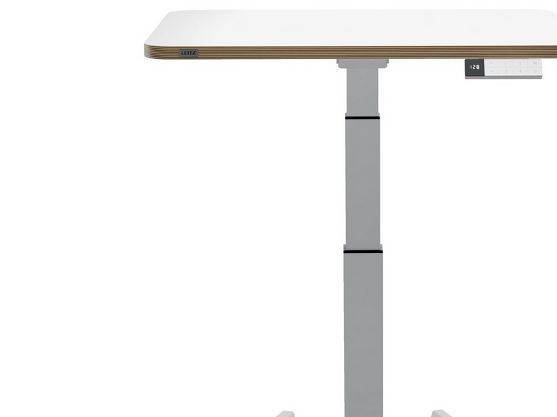 Leitz Ergo Kleiner Elektrischer höhenverstellbarer Sitz-/Steh-Schreibtisch mit Aufsteh-Erinnerung Gamer Tisch