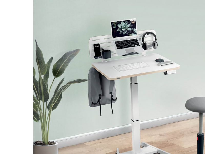Leitz Ergo Kleiner Elektrischer höhenverstellbarer Sitz-/Steh-Schreibtisch mit Aufsteh-Erinnerung Gamer Tisch