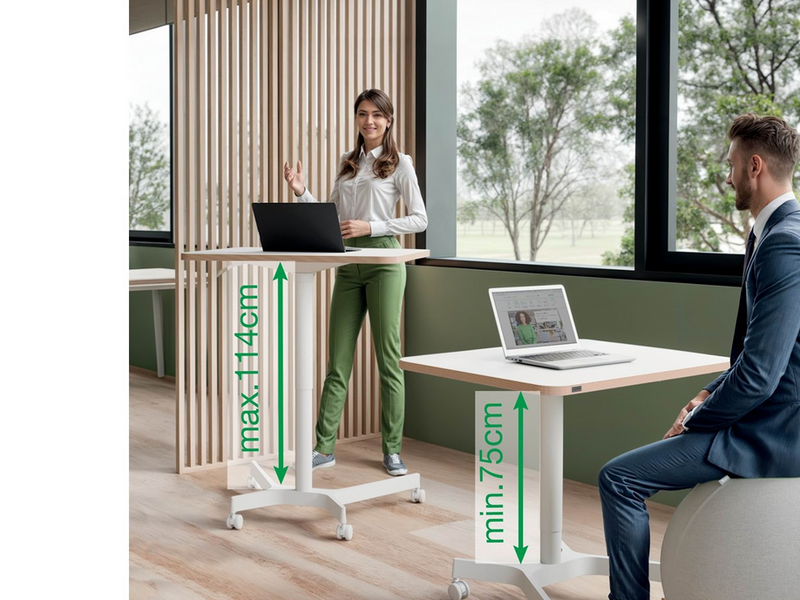 Leitz Ergo Kleiner Höhenverstellbarer Sitz-/Steh-Schreibtisch Gamer Tisch