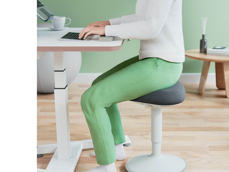 Leitz Ergo Active Sitzhocker mit Komfortsitz, Grau