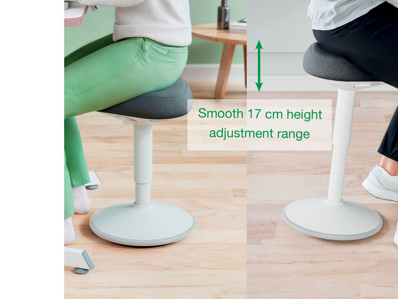 Leitz Ergo Active Sitzhocker mit Komfortsitz, Grau