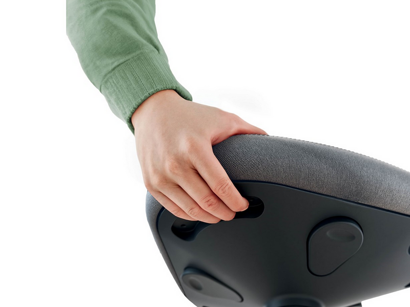 Leitz Ergo Active Stehhhocker mit Komfortsitz, Dunkelgrau