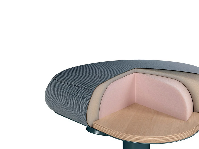 Leitz Ergo Active Stehhhocker mit Komfortsitz, Dunkelgrau