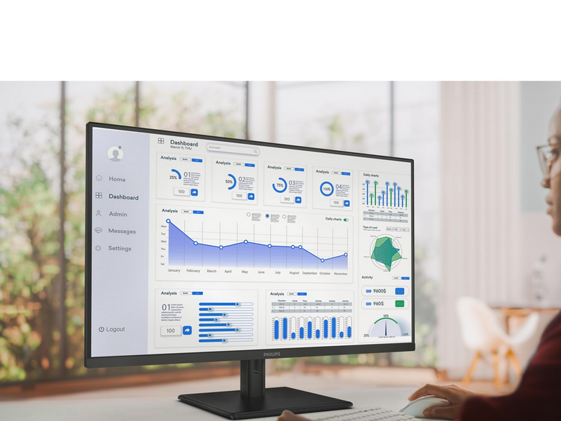 32" Philips 32E1N1800LA - 3840x2160 (4K) - 60Hz - VA