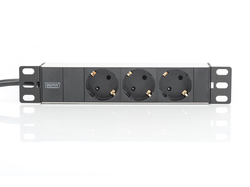 DIGITUS 3-Port - 1U - Aluminum PDU