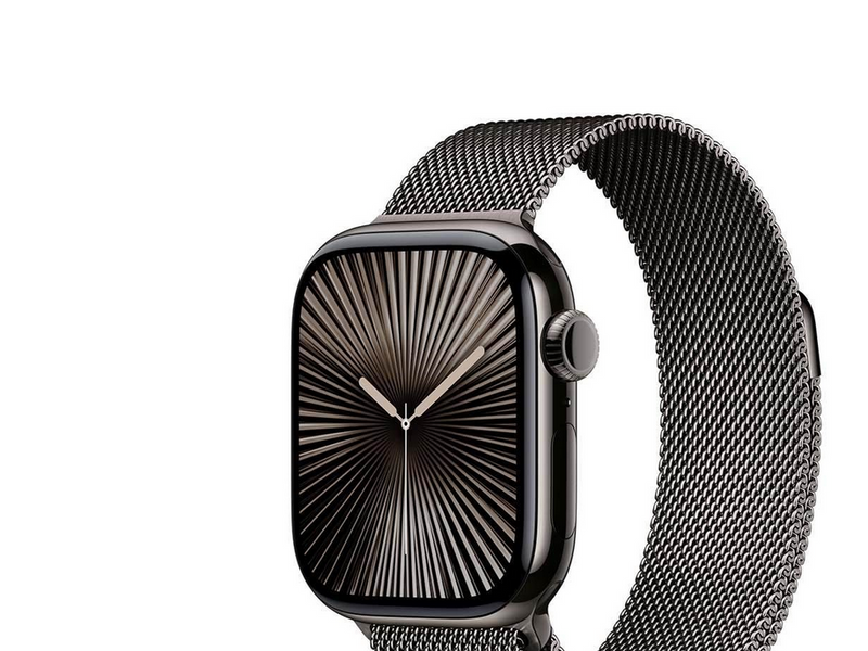 Apple Watch Series 10 GPS + Cellular 42mm - Slate Titanium Case with Slate Milanese Loop