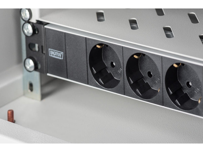 DIGITUS 3-Port - 1U - Aluminum PDU