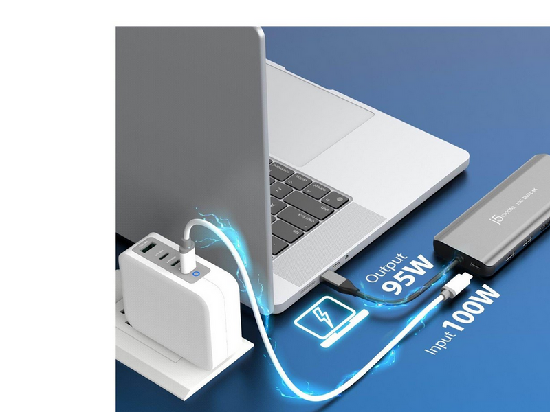 j5create USB-C Dual 4K HDMI 10Gbps Mini Dock (With Ethernet)
