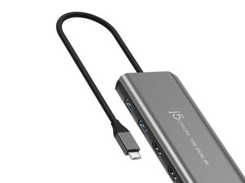 j5create USB-C Dual 4K HDMI 10Gbps Mini Dock (With Ethernet)