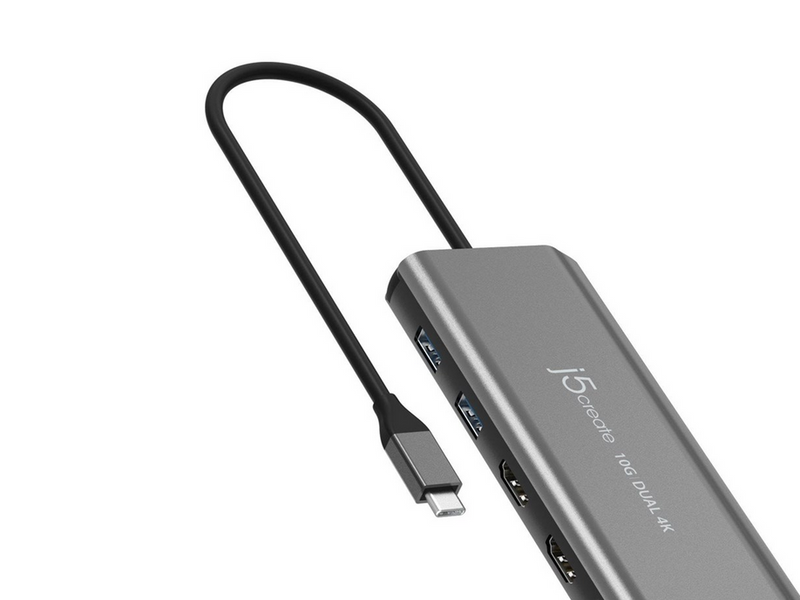 j5create USB-C Dual 4K HDMI 10Gbps Mini Dock (With Ethernet)