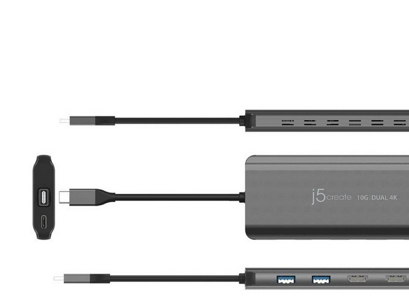 j5create USB-C Dual 4K HDMI 10Gbps Mini Dock (With Ethernet)
