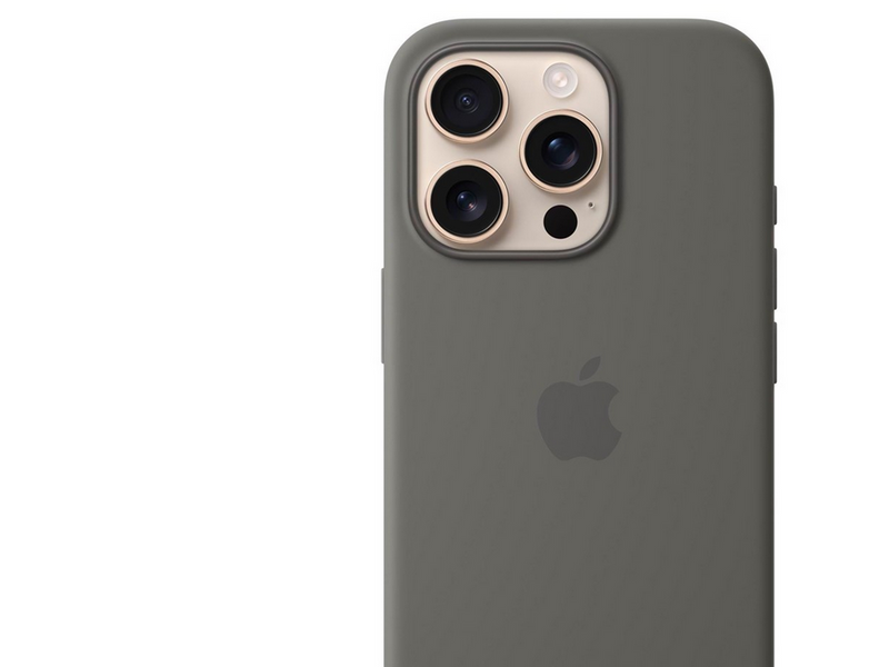Apple iPhone 16 Pro Silicone Case with MagSafe - Stone Gray
