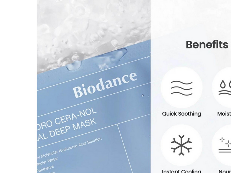 BIODANCE Hydro Cera-nol Real Deep Mask 4 pcs