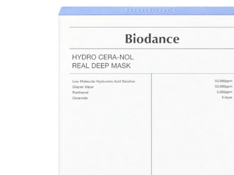 BIODANCE Hydro Cera-nol Real Deep Mask 4 pcs