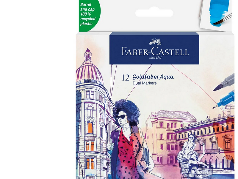 Faber-Castell Gofa Aqua Dual Marker 12er Etui