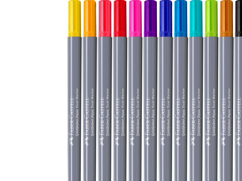 Faber-Castell Gofa Aqua Dual Marker 12er Etui