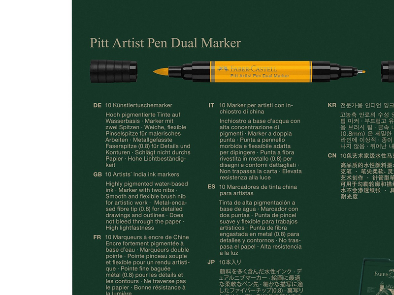 Faber-Castell Tuschestift PAP Dual Marker 10er Etui