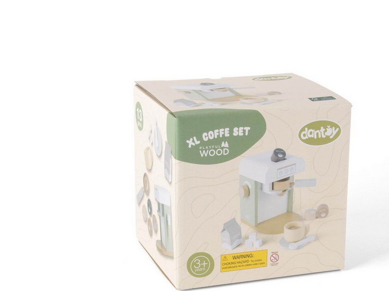 Dantoy Playful Wood Coffee Machine XL