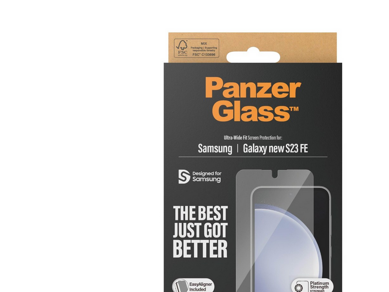 PanzerGlass Screen Protector Samsung Galaxy S24 FE | Ultra-Wide Fit w. Aligner
