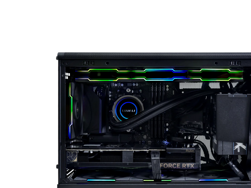 Lian Li DAN cases A3-mATX Wood edition (Walnut) - Gehäuse - Minitower - Schwarz