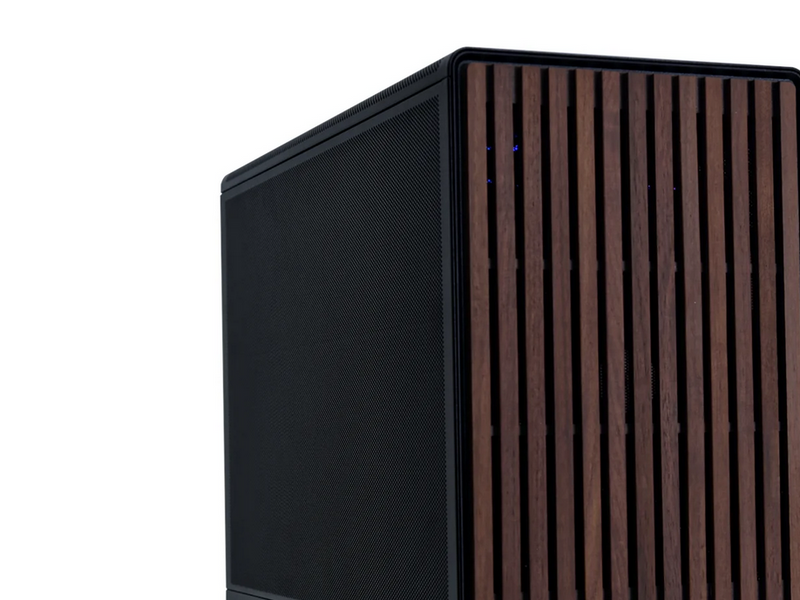 Lian Li DAN cases A3-mATX Wood edition (Walnut) - Gehäuse - Minitower - Schwarz