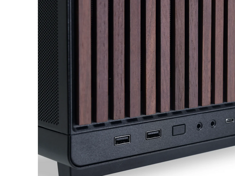 Lian Li DAN cases A3-mATX Wood edition (Walnut) - Gehäuse - Minitower - Schwarz