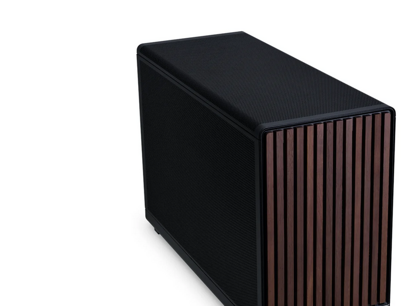 Lian Li DAN cases A3-mATX Wood edition (Walnut) - Gehäuse - Minitower - Schwarz
