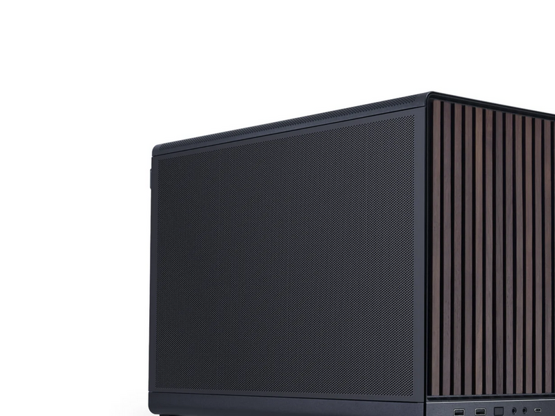 Lian Li DAN cases A3-mATX Wood edition (Walnut) - Gehäuse - Minitower - Schwarz