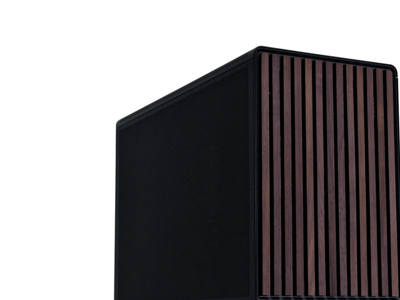 Lian Li DAN cases A3-mATX Wood edition (Walnut) - Gehäuse - Minitower - Schwarz