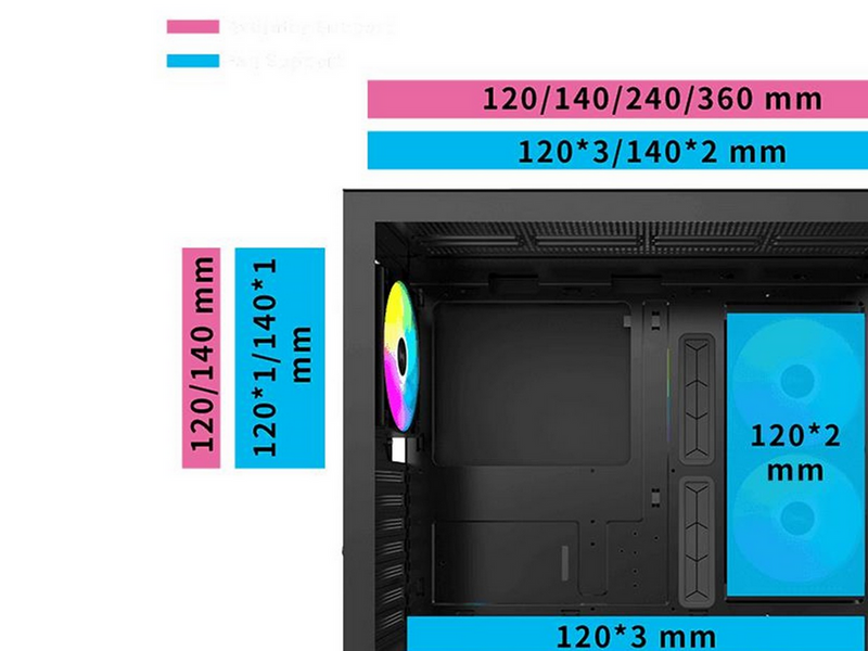 Montech XR TG - Gehäuse - Miditower - Schwarz