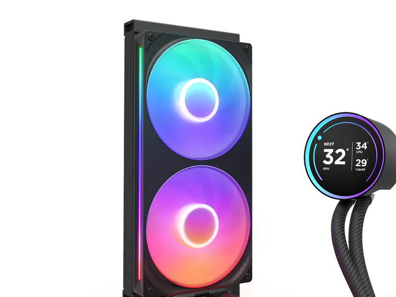 NZXT Kraken Elite RGB V2 280 (2024) - Schwarz mit RGB-Licht - CPU-Wasserkühlung - Max 30 dBA