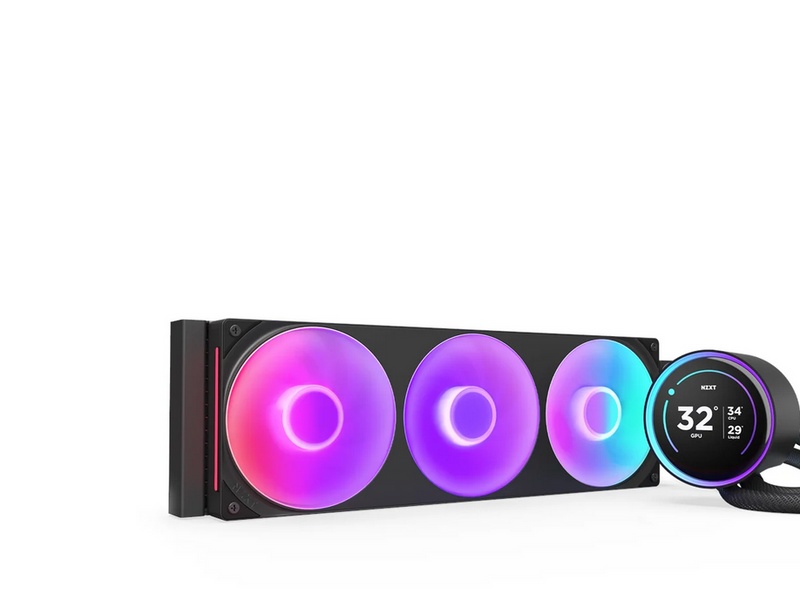 NZXT Kraken Elite RGB V2 360 (2024) - Schwarz mit RGB-Licht - CPU-Wasserkühlung - Max 30 dBA