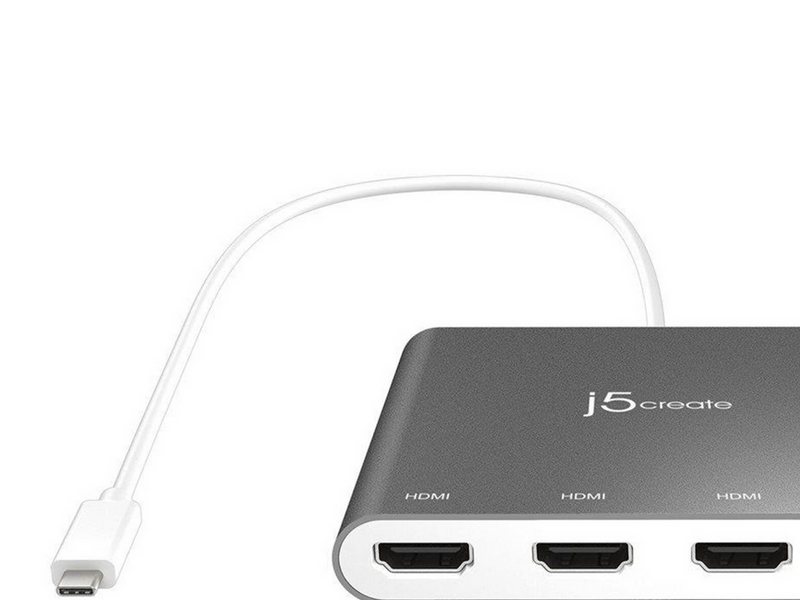 j5create USB-C to 4-Port HDMI Multi Monitor Adapter