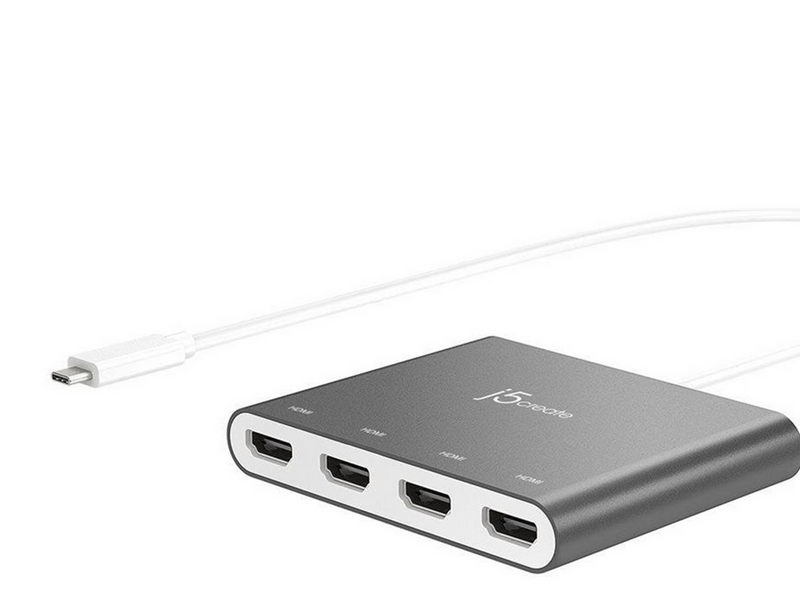 j5create USB-C to 4-Port HDMI Multi Monitor Adapter