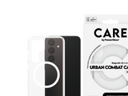 CARE by PanzerGlass Flagship Case Transparent Urban Combat w. White QI Compatible Samsung Galaxy S24