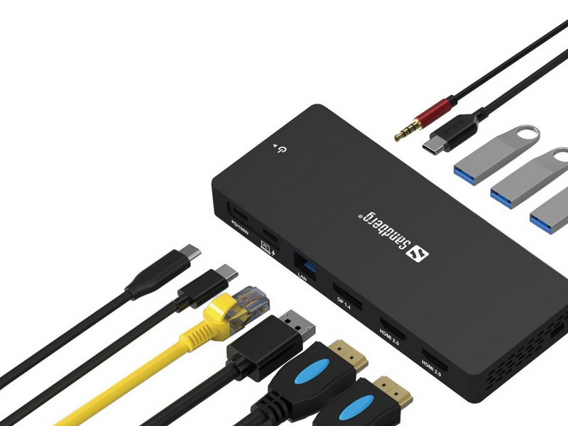 Sandberg 13-in-1 Docking Station Pro