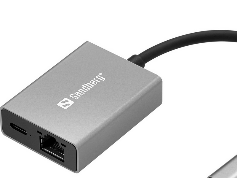 Sandberg USB-C Gigabit Network Adapter (with PD)