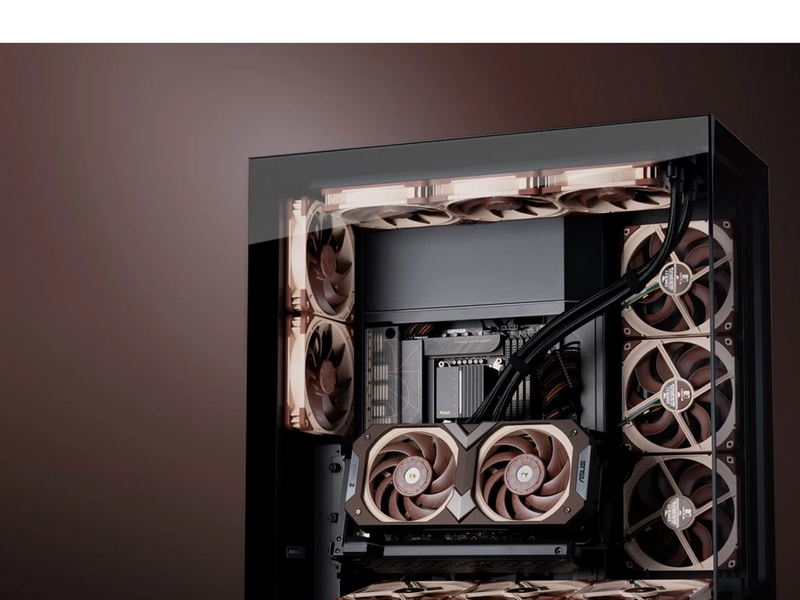 Noctua NF-A14x25 G2 PWM Sx2-PP (2-pack) - Gehäuselüfter - 140mm - Braun - 25 dBA