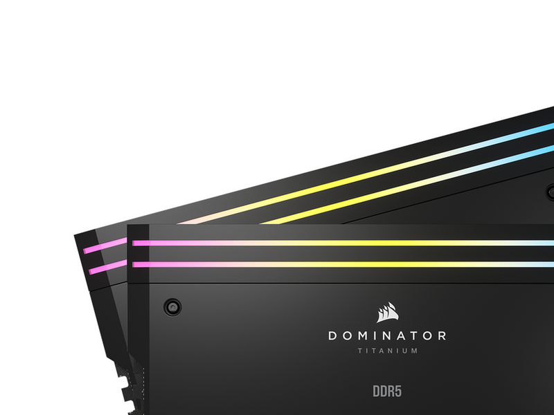 Corsair Dominator Titanium DDR5 Light Enhancement Kit - Schwarz mit RGB