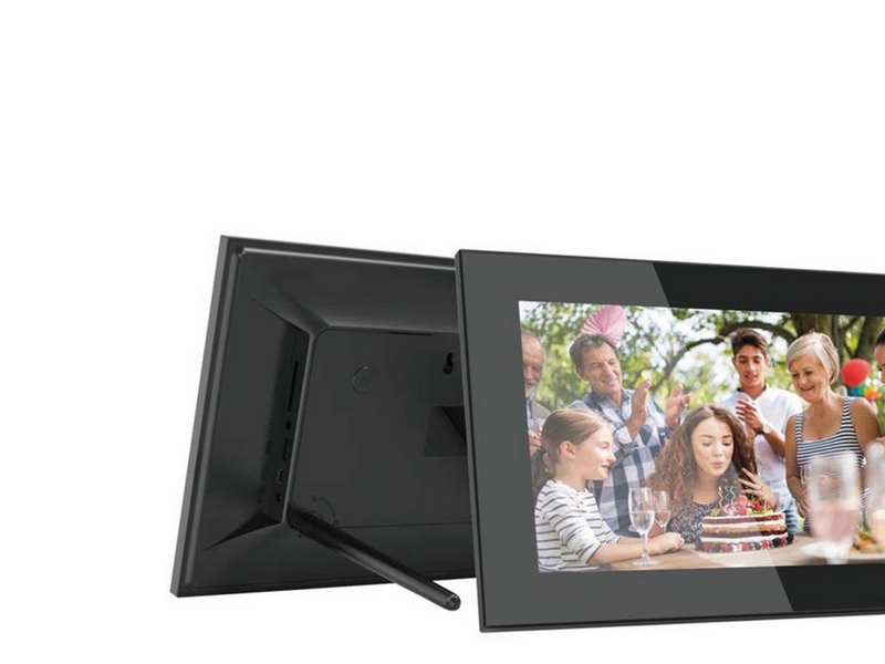 Lippa Frameo Digital Picture Frame 10" in glass - Black