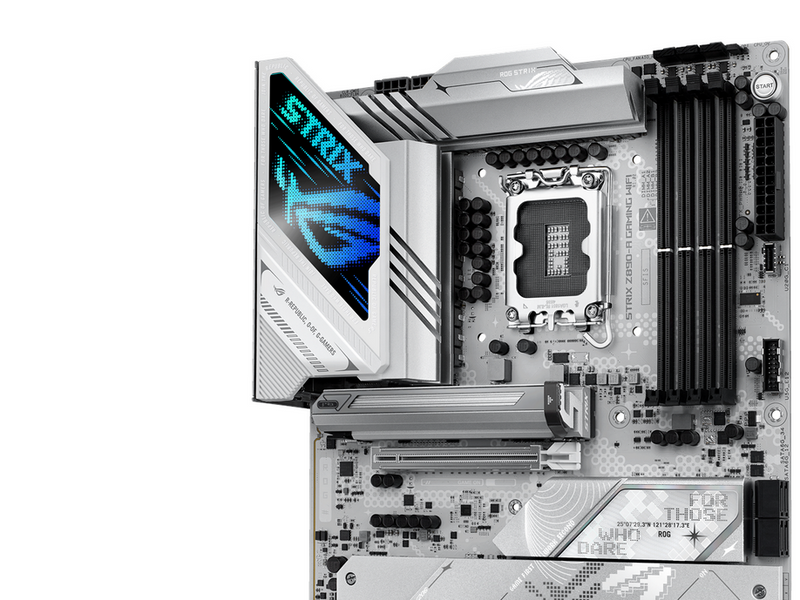ASUS ROG STRIX Z890-A GAMING WIFI Mainboard - Intel Z890 - Intel LGA1851 - DDR5 RAM - ATX