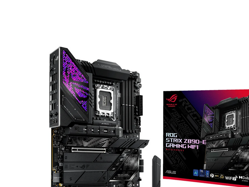 ASUS ROG STRIX Z890-E GAMING WIFI Mainboard - Intel Z890 - Intel LGA1851 - DDR5 RAM - ATX
