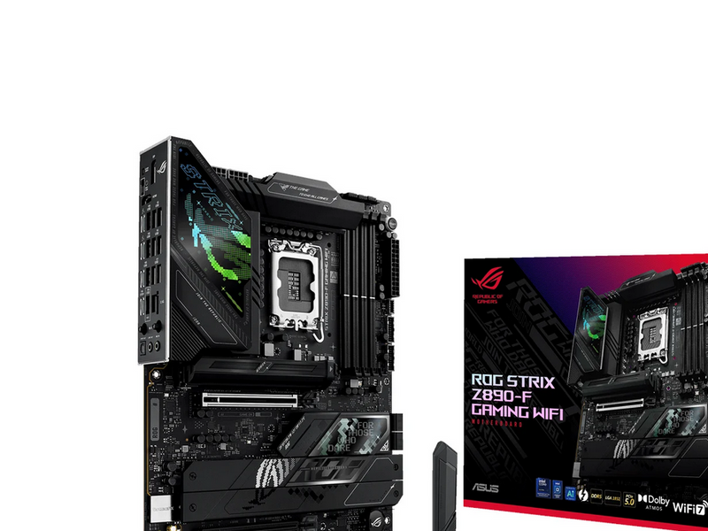 ASUS ROG STRIX Z890-F GAMING WIFI Mainboard - Intel Z890 - Intel LGA1851 - DDR5 RAM - ATX