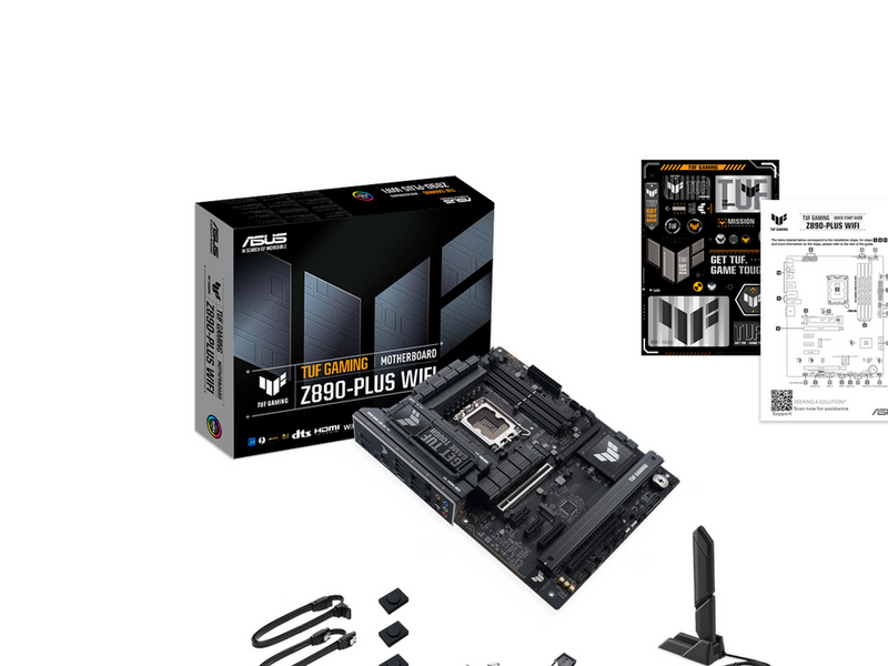 ASUS TUF GAMING Z890-PLUS WIFI Mainboard - Intel Z890 - Intel LGA1851 - DDR5 RAM - ATX