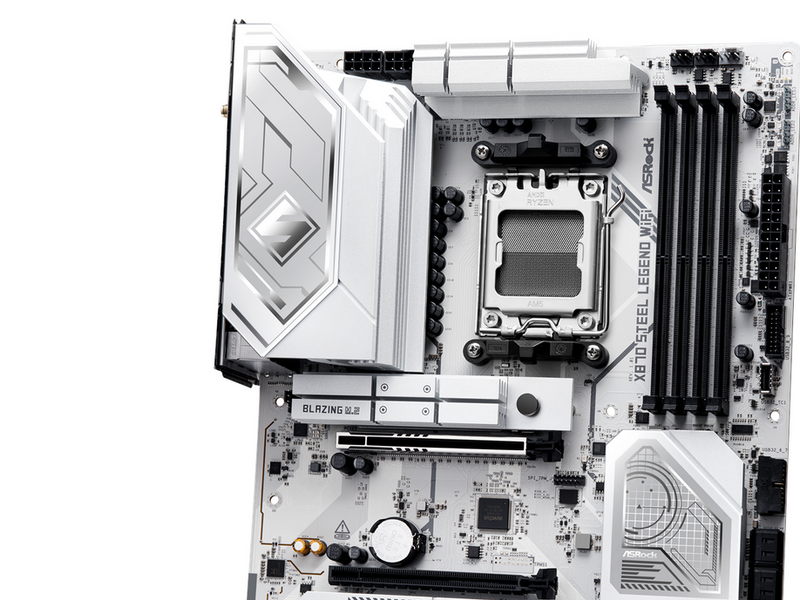 ASRock X870 STEEL LEGEND WIFI Mainboard - AMD X870 - AMD AM5 - DDR5 RAM - ATX