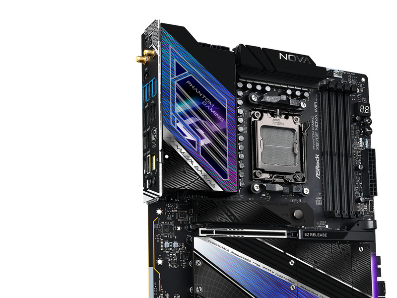 ASRock X870E NOVA WIFI Mainboard - AMD X870E - AMD AM5 - DDR5 RAM - ATX