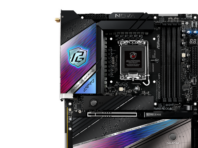 ASRock Z890 NOVA WIFI Mainboard - Intel Z890 - Intel LGA1851 - DDR5 RAM - ATX