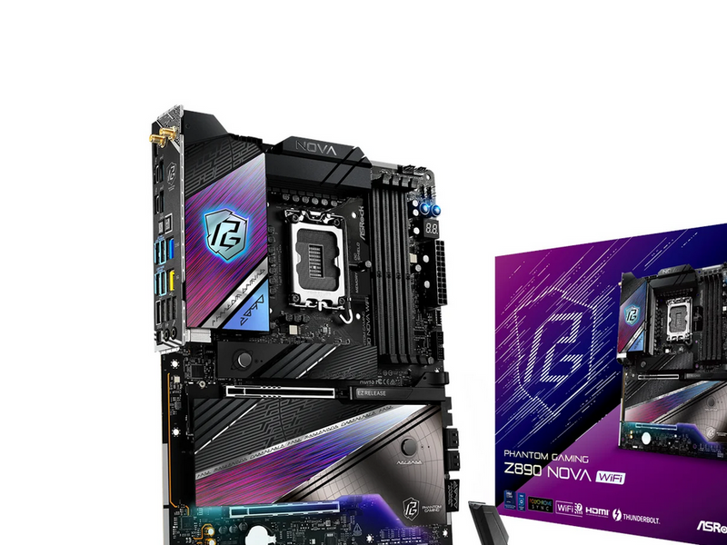 ASRock Z890 NOVA WIFI Mainboard - Intel Z890 - Intel LGA1851 - DDR5 RAM - ATX