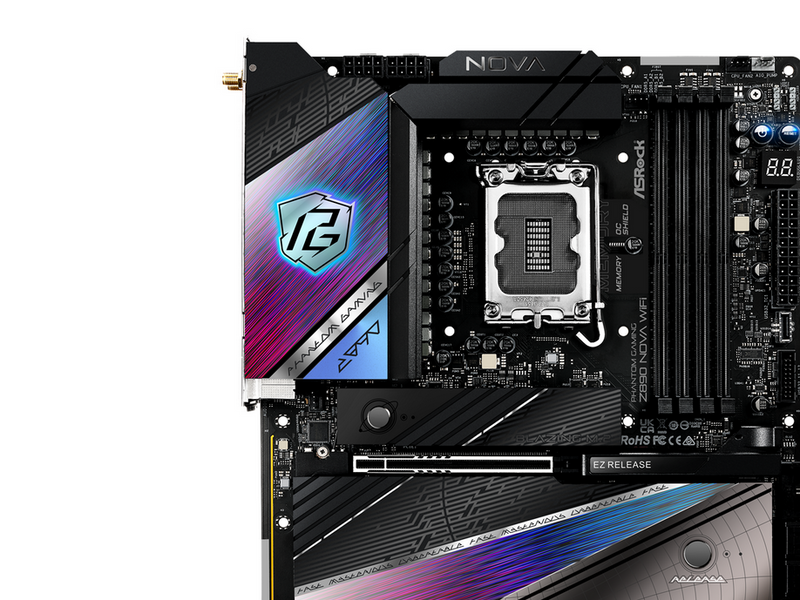 ASRock Z890 NOVA WIFI Mainboard - Intel Z890 - Intel LGA1851 - DDR5 RAM - ATX
