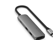 Satechi 4-in-1 USB-C Slim Multiport Adapter 4K - Space Grey